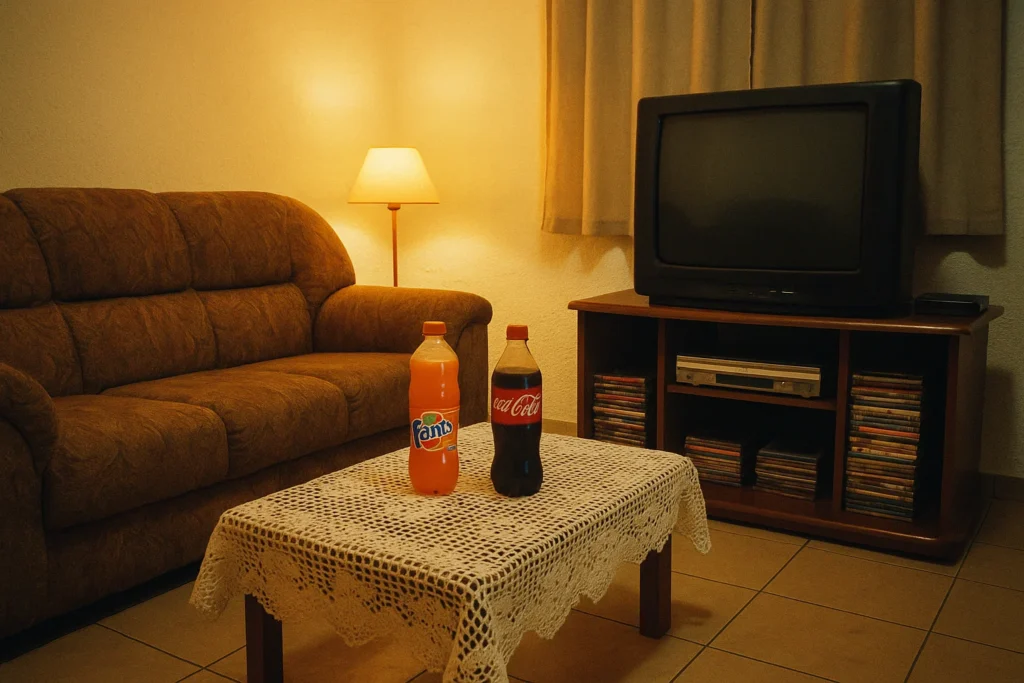 dvds-1024x683 Salas dos Anos 90 e 2000: Decoração, Móveis e Tecnologia que Marcaram Época