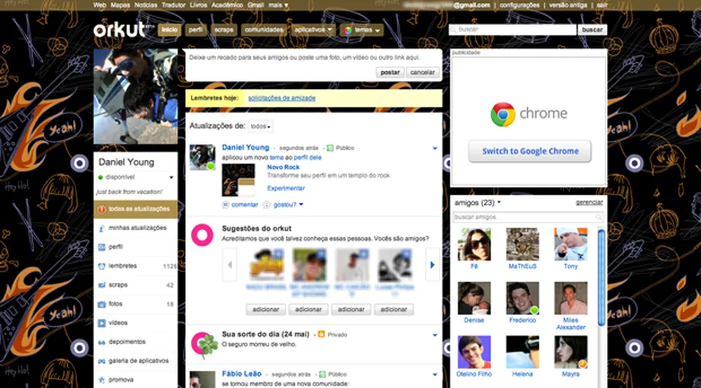 perfil 10 Coisas que Só Quem Usou o Orkut Vai Lembrar